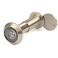 QLOUNI Mirilla para Puertas Acero Inoxidable de Espesor 35-55mm Ajustable (∅16mm) con HD vision de 200 Grados Seguridad…
